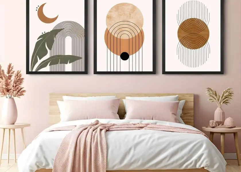 Dekorasi Kamar Wanita Dewasa Wall Art Poster Minimalist Line Art